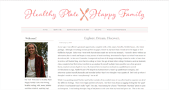 Desktop Screenshot of healthyplatehappyfamily.com